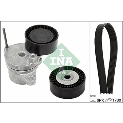 Immagine di INA 529 0310 10 Kit cinghie Poly V Controllare corsa libera generatore ed ev. sostituire CITROËN: Jumper II Bus, Camion pianale/Telaio