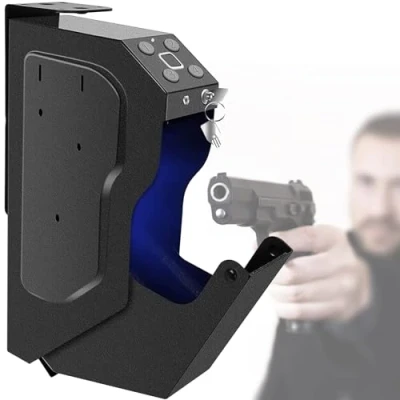 Immagine di Cassetta per armi di sicurezza in acciaio Dispositivo da fuoco Blocco ad Accesso rapido cassaforte
