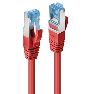 Immagine di LINDY 47163 RJ45 cavo di rete, patch CAT 6A S/FTP 1.50 m Rosso 1 pz.