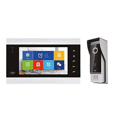 Immagine di Citofono video intelligente PNI SafeHome PT720MW WiFi HD, P2P, monitor interno, applicazione Tuya Smart dedicata