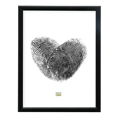 Immagine di Deknudt Frames Cornice portafoto, Colore: Argento, Legno, Nero, 40 x 50 cm
