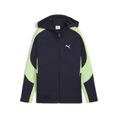 Immagine di Felpa con cappuccio e zip integrale EVOSTRIPE per ragazzi
