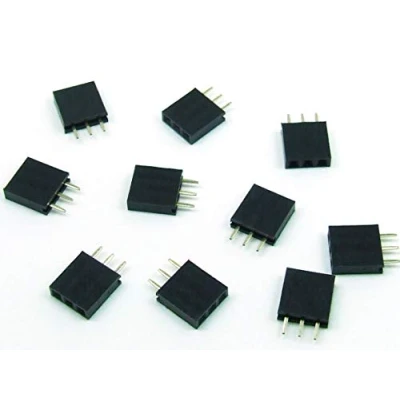 Immagine di Just Honest Pezzi 10 x CONNETTORE Strip Line Femmina/HEADER 3 Poli/Pin 2.54mm Arduino style #A765