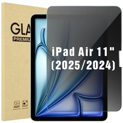 Immagine di ProCase Pellicola Privacy iPad Air 11 pollici M2 2024 [A2902 A2903 A2904], Vetro Temperato 1 Pezzi