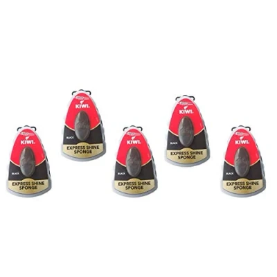 Immagine di Kiwi Express Spugna lucidante per scarpe, 5,9 ml, confezione da 5
