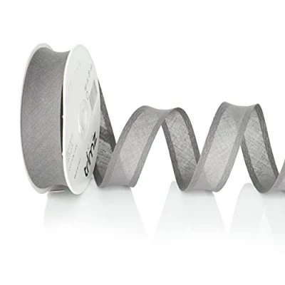 Immagine di Inastri Nastro sbieco in cotone, colore grigio scuro 119, 20 m x 25/5/5 mm