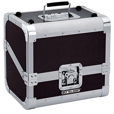 Immagine di Reloop 80 Record Case Black nero classica custodia per dischi, angoli di protezione arrotondati,