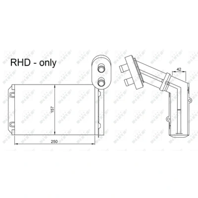Immagine di NRF 54253 Radiatore Riscaldamento