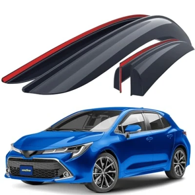 Immagine di Goodyear deflettori Auto per/Compatibile con Toyota Corolla 2020 2024 Hatchback deflettore Auto, Aria, sopraelevati, 4 Pezzi