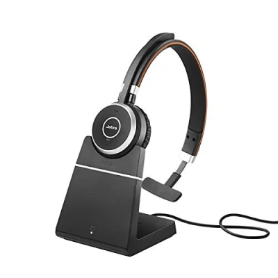 Immagine di Jabra Evolve 65 Wireless Mono On Ear Headset , Dongle USB A+supporto, Ottimizzato per Microsoft Teams, Prima edizione