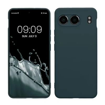Immagine di kwmobile Custodia Compatibile con OnePlus Nord 4 5G Cover Back Case per Smartphone in Silicone TPU Protezione Gommata ardesia scuro