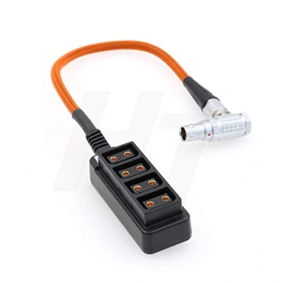 Immagine di HangTon Alexa Mini Camera EXT 7 Pin a D tap Power Splitter adattatore Box per ARRI, cavo intrecciato da 1 4 (4 porte)
