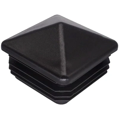 Immagine di SKIR&#039;CO (30 pezzi) di tappi quadrati in plastica, 60 x mm, terminali per tubi, pali recinzione, inserti tubi quadrati, nero RAL 9005