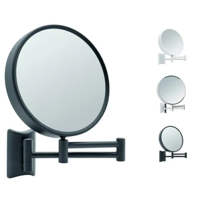 Immagine di Libaro specchio cosmetico Imola 360 con montaggio a parete, da barba su entrambi i lati, ingrandimento (3x/7x)