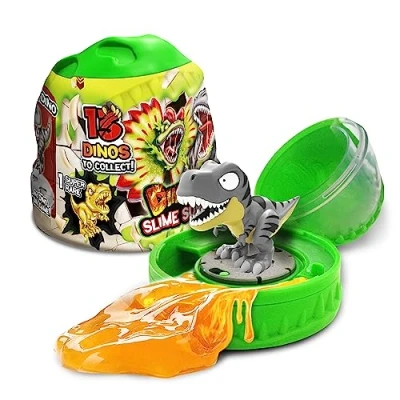 Immagine di Craze Magic Slime Dinorex Capsule, Capsule con figurine Sorpresa di Dinosauri, Include 120 ml, Disponibile in 6 colori, per Bambini