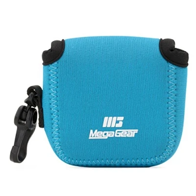 Immagine di MegaGear Custodia in Neoprene compatibilie con DJI Osmo Action, Sony RX0 II, GoPro Hero 7, 1.0, 5 Black, 6 Black (Blu)