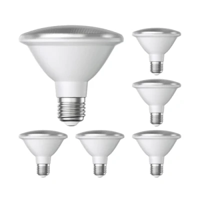 Immagine di ledscom.de 6 pezzi E27 lampadina LED, PAR30 collo corto, bianco (4200 K), 13 W, 1025lm, 43, specchio riflettore (argento)