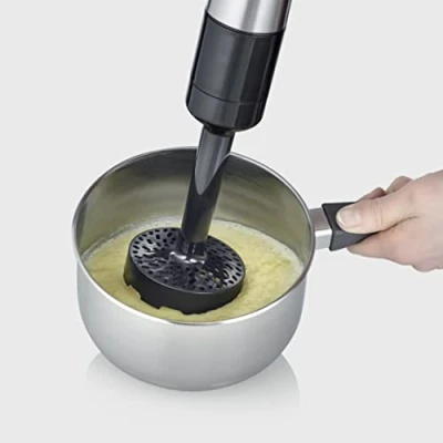Immagine di SEVERIN Schiacciapatate, pratico schiacciapatate per la preparazione di purè patate fatte in casa, senza BPA, adatto ai frullatori a immersione SM 3771 3775, nero, plastica, ZB 5564