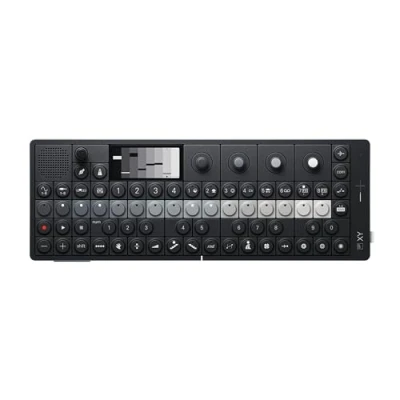 Immagine di Sintetizzatore e campionatore portatile Teenage Engineering OP XY (sequencer a 64 passi con 8 motori di sintesi, microfono altoparlanti integrati, attrezzatura per la registrazione), nero