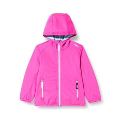 Immagine di CMP Giacca in light softshell da bambini con cappuccio fisso, Purple Fluo Acqua, 164