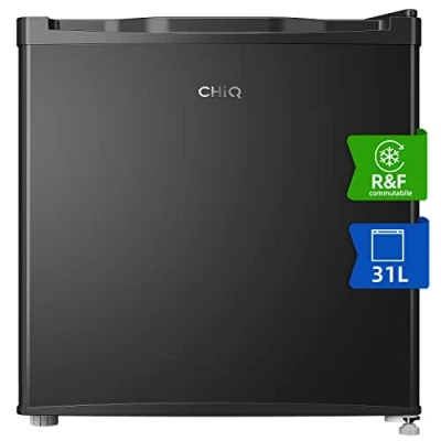 Immagine di CHiQ CSD31D4E, Mini Congelatore e Frigorifero,2 in 1, Doppio Uso, Congelamento a 4 Stelle, Silenzioso, Porta Reversibile, Termostato Regolabile, Nero