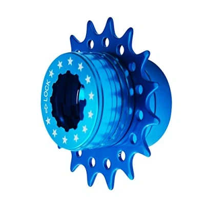 Immagine di Cervus Kit di conversione per Rapporto Singolo Fisso, Bicicletta, Compatibile Shimano 16T, Blu
