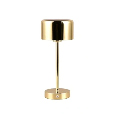 Immagine di Reality Leuchten Jeff R59151103 Lampada da tavolo a LED, in ottone lucido, con LED 1,5 Watt, 4 ingressi touch