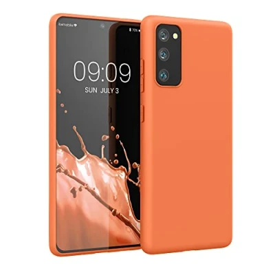 Immagine di kwmobile Custodia Compatibile con Samsung Galaxy S20 FE Cover Back Case per Smartphone in Silicone TPU Protezione Gommata arancia fruttata