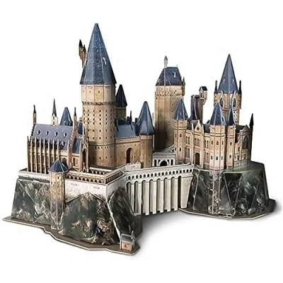 Immagine di Asmodee 3D Hogwarts Castle (Medium) (197 Pieces) Harry Potter Puzzle 3D: Il Castello di Hogwart Costruzione, Multicolore, 12.8&quot; x 17.9&quot; 12.8&quot;, 51063