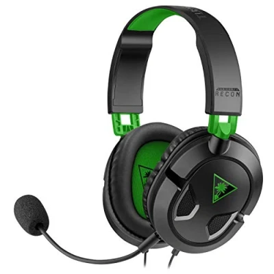 Immagine di Turtle Beach Recon 50X Gaming Cuffie Over Ear via cavo Stereo Nero/Verde regolazione del volume, Muto