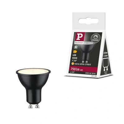 Immagine di Paulmann 29166 LED (monocolore) ERP E (A G) GU10 Riflettore 8 W Bianco caldo (Ø x A) 50 mm 54 1 pz.