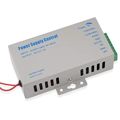 Immagine di LIBO Access Control Power Supply K80 Interruttore di alimentazione DC 12V 5A AC 110 260V per tutti i tipi Sistema Controllo Accessi Serratura con Ritardo (K805A)