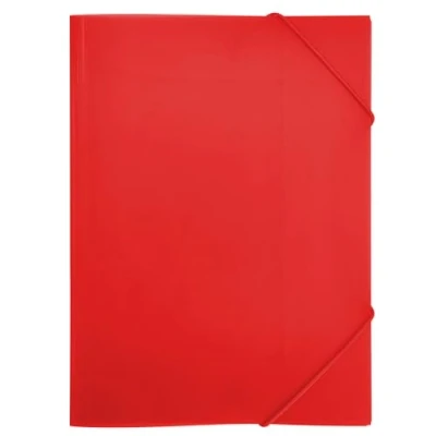 Immagine di RAYLU PAPER Raccoglitore con elastici e alette formato A4, raccoglitori per documenti, ufficio scuola, realizzato in polipropilene riciclabile al 100% (A3, rosso)