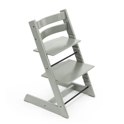 Immagine di Sedia Tripp Trapp di Stokke, Glacier Green evolutiva e interamente regolabile per neonati, bambini adulti Comoda, confortevole ed ergonomica Modello classico