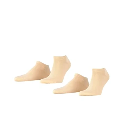 Immagine di ESPRIT Basic Uni Multipack M Sn cotone bassi tinta unita confezione di 2 paia, Calzini corti Uomo, Beige Cream 4011, 39 42