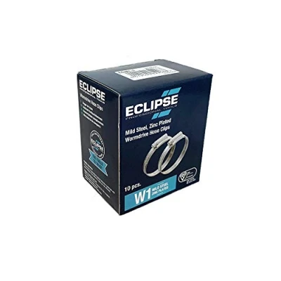 Immagine di Eclipse Professional Tools ECW1 1A W1 Scatola da 10 fascette stringitubo in acciaio zincato con vite senza fine 22 30 mm (⅞&quot; 1 ⅛&quot;)