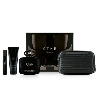 Immagine di Mauboussin Cofanetto Prestige Star For Men 2024: Eau de Parfum 90ml, Gel Doccia 75ml, Travel Spray 20ml &amp; Borsa a tracolla