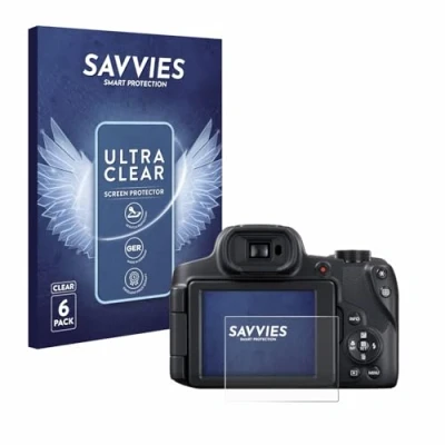 Immagine di savvies (6 Pezzi Pellicola Protettiva per Canon PowerShot SX70 HS Protezione Schermo Trasparente