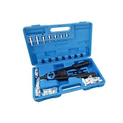 Immagine di Kit rivettatrice 116pz inserti rivetti filettati pinza M3 M4 M5 M6 M8 M10 M12
