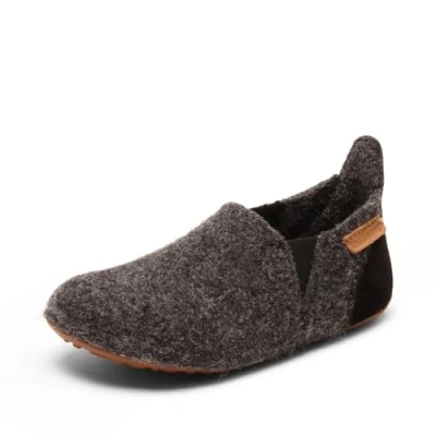 Immagine di Bisgaard Sailor HOME SHOE Pantofole per bambini, Taglia: 32, Anthrazit Pelle e tessuto