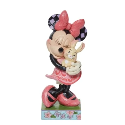 Immagine di Enesco Disney Traditions Statuetta con coniglietto di Minnie primaverile, altezza 14 cm
