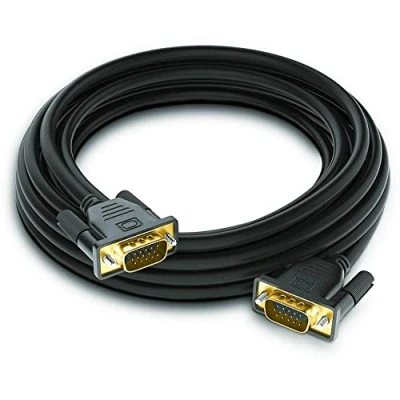 Immagine di COOSY Cavo Connettore VGA Maschio 1,5/3 MT Prolunga Monitor Computer PC HDTV (3 Metri)