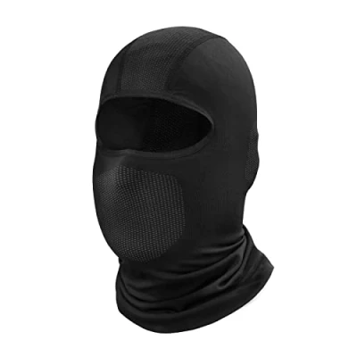 Immagine di SHIMA Balaclava Cooler Transpirante Unisex Coolmax Motorcycle Mesh Morbido con Asciugatura Rapida Tutto L&#039;Anno Uomini e Donne (Nero, M L)