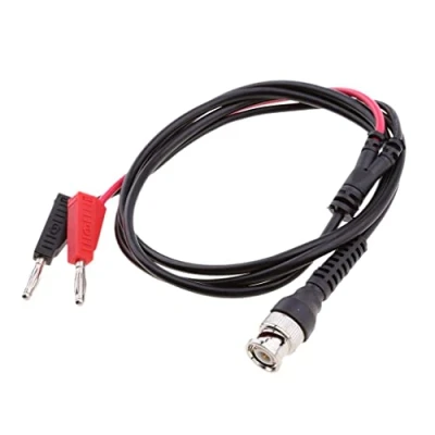 Immagine di 120cm Rame BNC Q9 a Doppia 4mm Banana Plug con Testina Presa Probe per Sonda