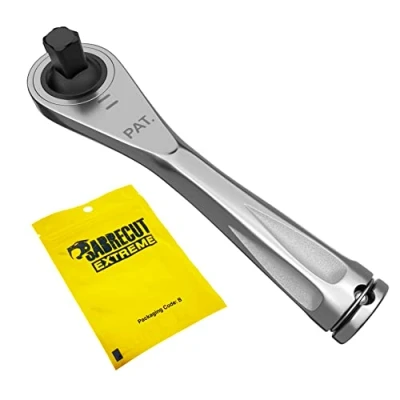 Immagine di SabreCut 1 x MRSC03 Mini Micro Cricchetto 1/4&quot; Quadrato 6,3 mm (1/4&quot;) HEX Drive In Acciaio Inox Professionale 72 Denti Ingranaggio Chiave A