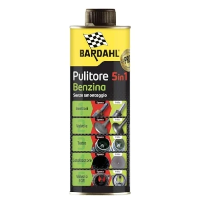 Immagine di Bardahl Pulitore 5 in 1 Benzina, Additivo Multifunzionale per la Completa Pulizia dei Motori a Aumenta Potenza e Le Prestazioni, 500ml