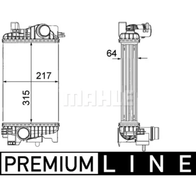 Immagine di MAHLE ORIGINAL CI 263 000P Intercooler OPEL: Meriva B