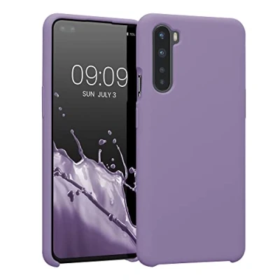 Immagine di kwmobile Cover per OnePlus Nord Custodia Back Case Smartphone in Silicone TPU Protezione Gommata lavanda lilla
