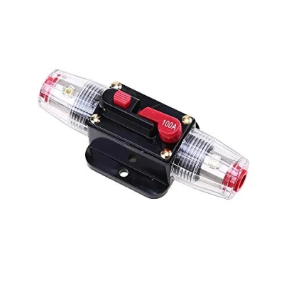 Immagine di Mintice 12V 100A Auto Interruttore di Circuito Automatico in Linea Portafusibili Protezione Motore dell&#039;automobile Stereo Audio Ripristina Manuale Fusibile