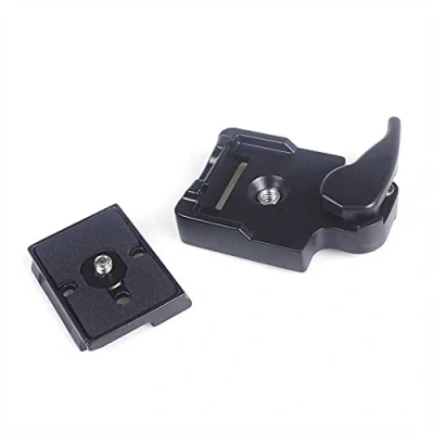 Immagine di ANGEEK Quick Release Camera Clamp 323 Tripod Plate Adattatore DSLR Mount 200PL 14 morsetti per fotocamera manfrotto